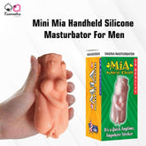Mini Mia Handheld Masturbator - Compact TPE silicone stroker for men